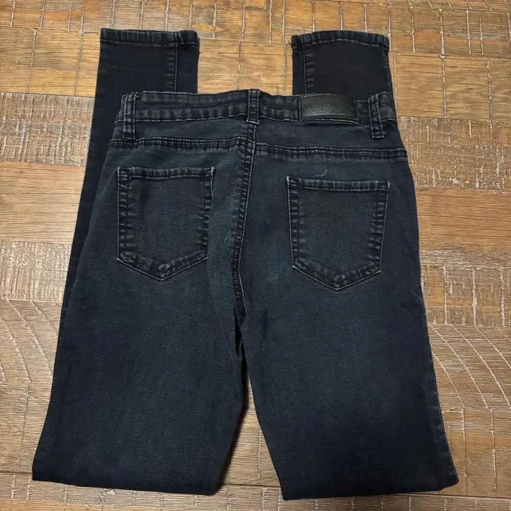 Monkey Ride Jeans Women’s Juniors Size 5 Black Denim Skinny Jeans - Picture 8 of 9